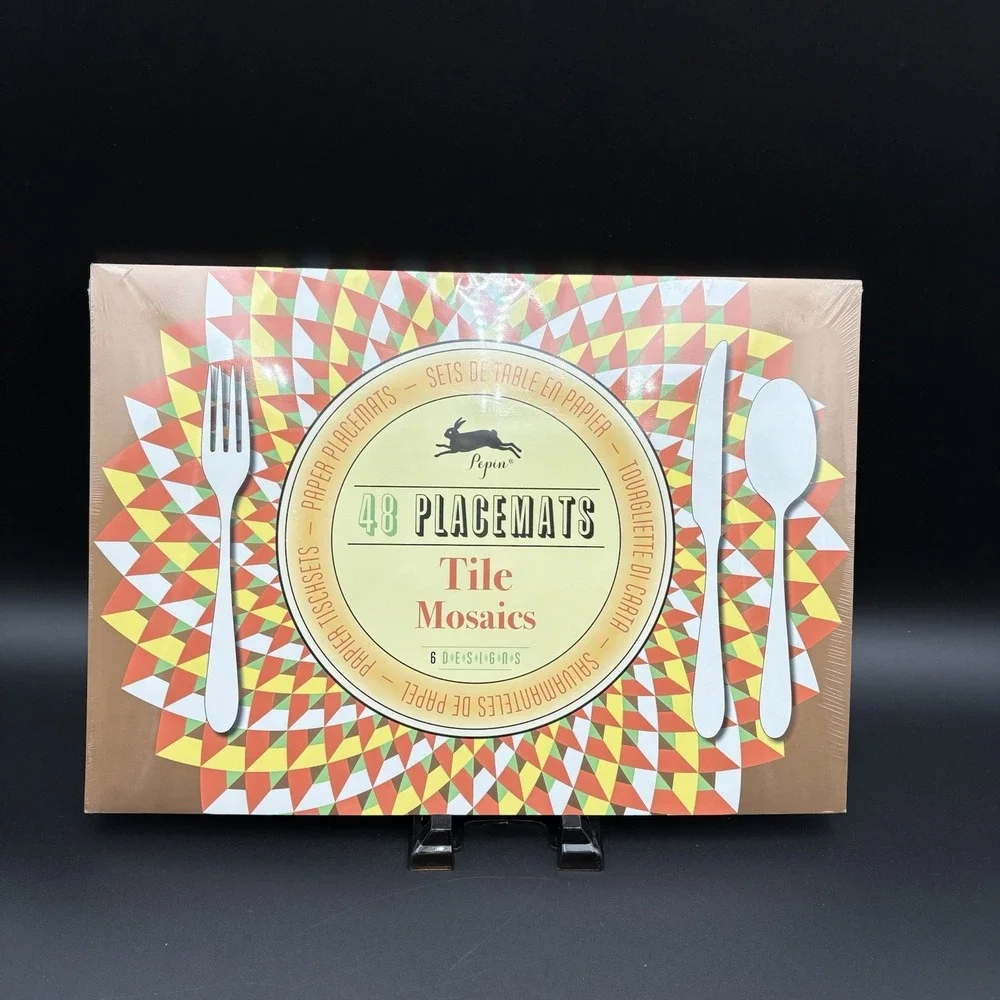 Pepin Pop‎ Art Paper Placemats Tile Mosaics 6 Designs 2013